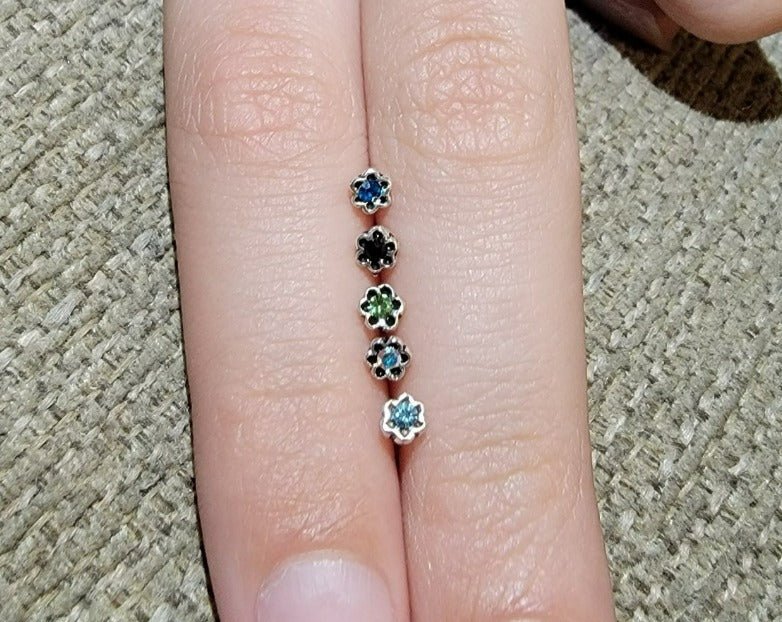 Crystal Flower Nose Bone Fashion Hut Jewelry