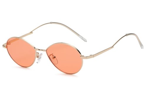 Marlowe Beachy Retro Vintage Metal Oval Round Fashion Sunglasses Fashion Hut Jewelry