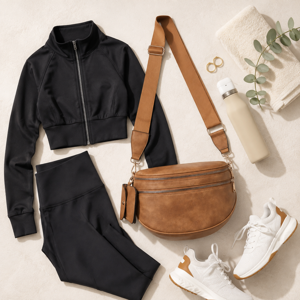 Olivia - Camel Sling Bag