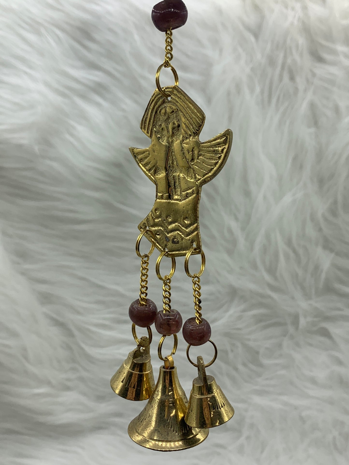Angel Brass Wind Chime - Spiritual Protection & Peace