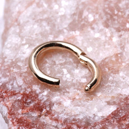 14Kt. Yellow Gold Seamless Clicker Ring - 10mm