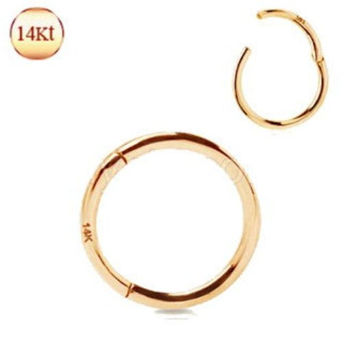 14Kt. Rose Gold Seamless Clicker Ring | Fashion Hut Jewelry