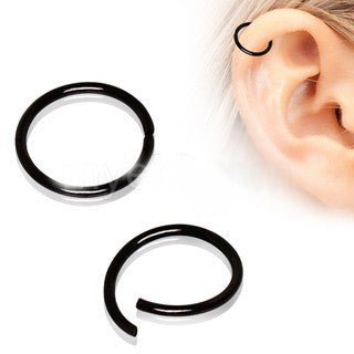 Black PVD Annealed Seamless Ring | Fashion Hut Jewelry