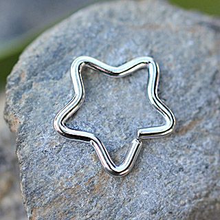 316L Stainless Steel Star Shaped Cartilage Earring - Fashion Hut Jewelry