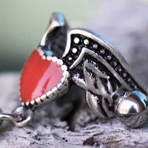 Antique Winged Heart Cartilage Cuff Earring