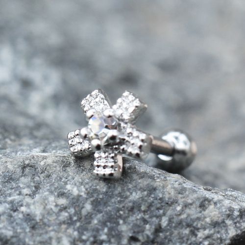 Dazzling Flower Cartilage Earring Fashion Hut Jewelry