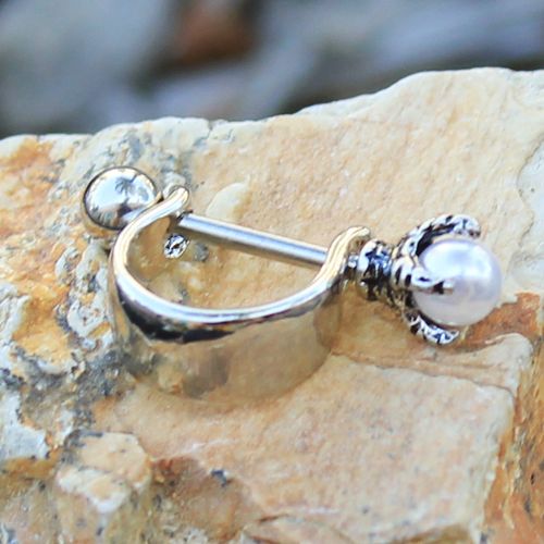 316L Stainless Steel Dragon's Orb Cartilage Cuff Earring