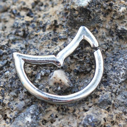 316L Stainless Steel Annealed Dolphin Tale Ring