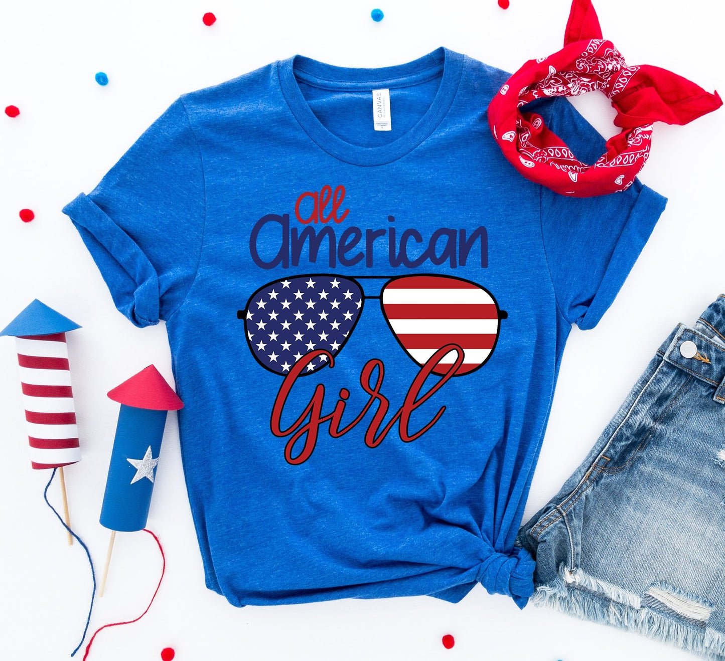 All American Girl T-shirt Fashion Hut Jewelry