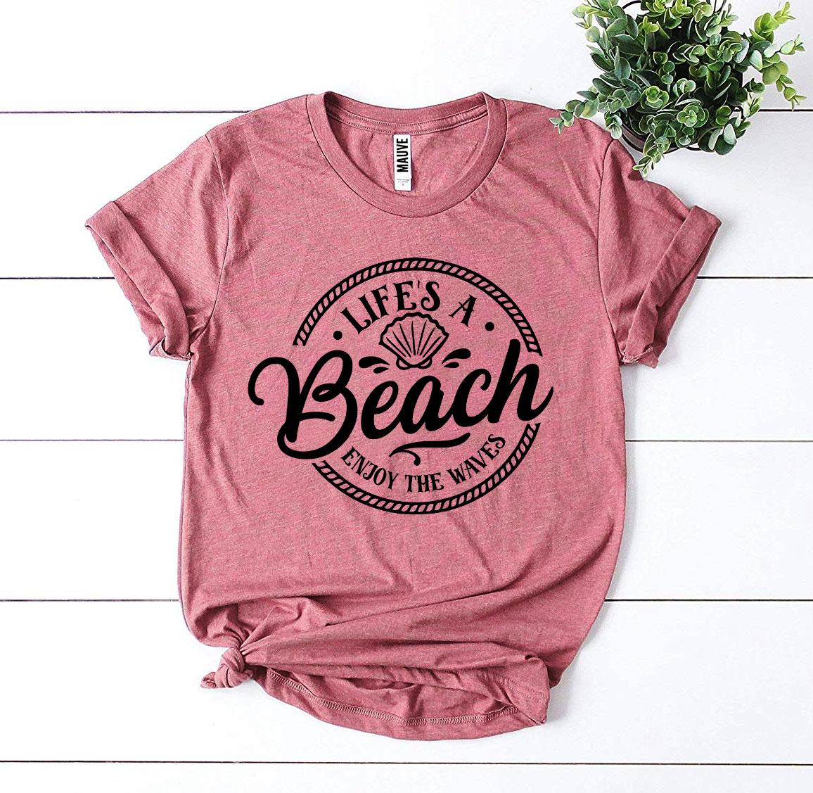 Life’s a Beach Enjoy The Waves T-shirt Fashion Hut Jewelry