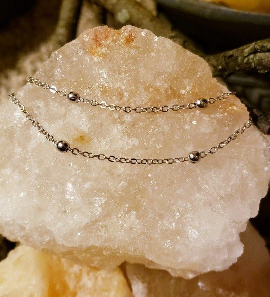 Double Layered Ball Anklet Ankle Bracelet Fashion Hut Jewelry