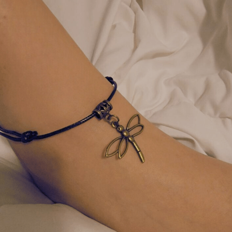 Dragonfly Cham Anklet Ankle Bracelet Fashion Hut Jewelry