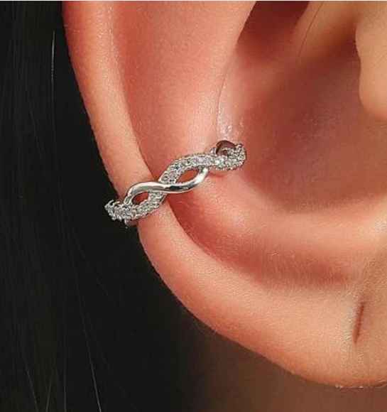 CZ Twist Ear Cuff Fashion Hut Jewelry