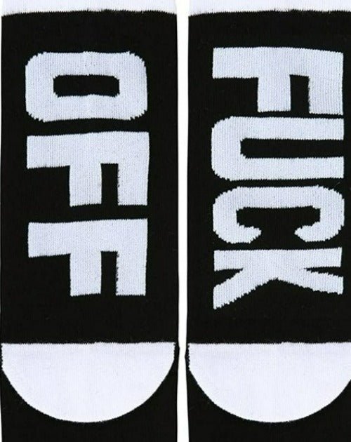 F** Off Knitted Letter Cute Funny Socks Fashion Hut Jewelry