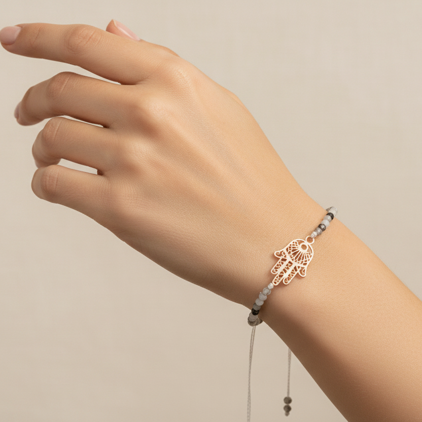 Boho Talisman Bracelet Hand of Fatima Wish Bracelet | Fashion Hut Jewelry
