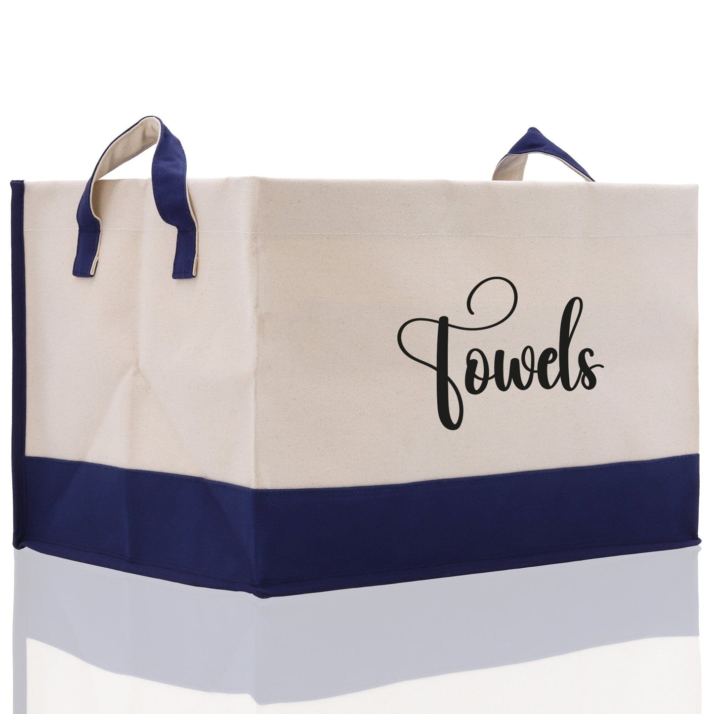 Personalized Canvas Storage Tote Bag Storage Towels