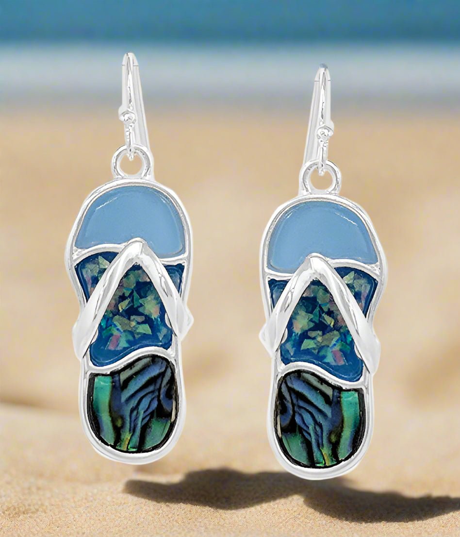 Flip Flop Opal Earrings Fashion Hut Jewelry