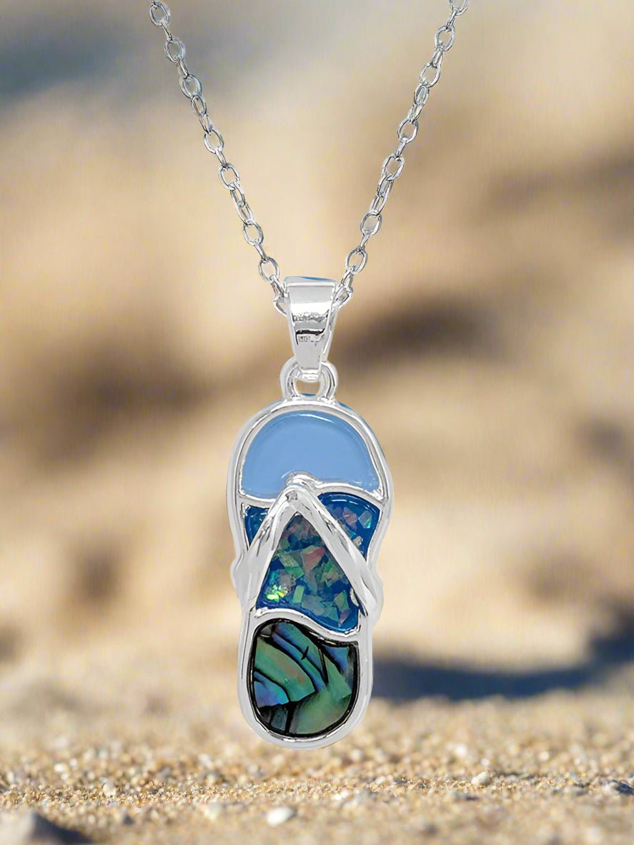 Abalone Flip Flop Necklace Fashion Hut Jewelry