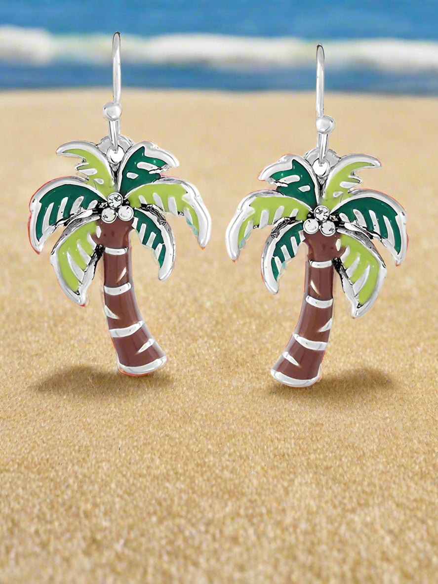 Tropical Palm Tree Earrings Fashion Hut Jewelry