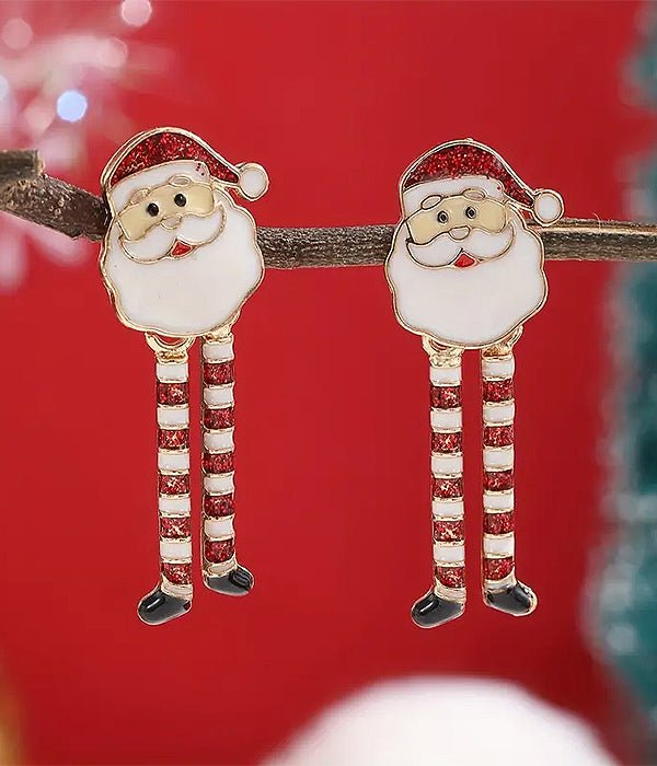 Christmas Santa Dangle Earrings Fashion Hut Jewelry