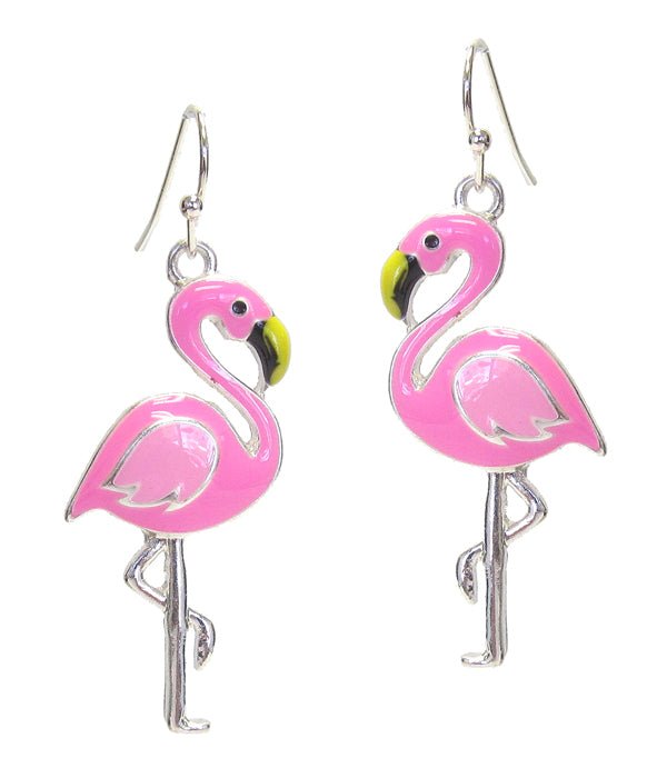 Pink Flamingo Earrings Fashion Hut Jewelry