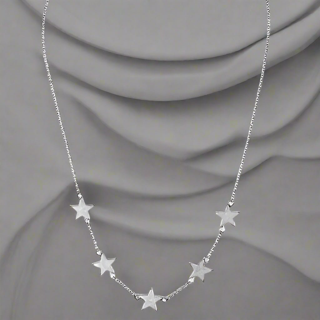 Multi Star Link Necklace Fashion Hut Jewelry