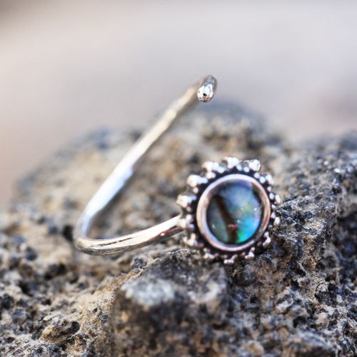 316L Stainless Steel Abalone Shell Charm Nose Hoop / Cartilage Earring Fashion Hut Jewelry