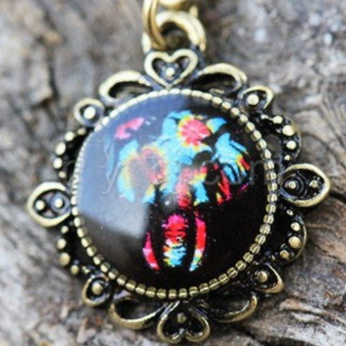 Gold Plated Elephant Pendant Dangle Navel Ring - Fashion Hut Jewelry