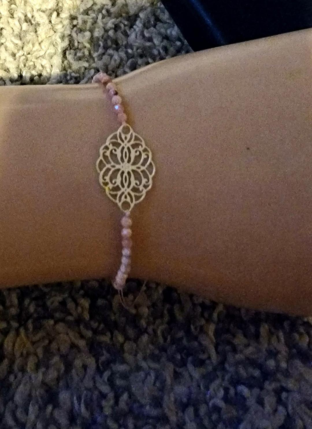 Boho Talisman Bracelet Rose Gold Wish Bracelet | Fashion Hut Jewelry