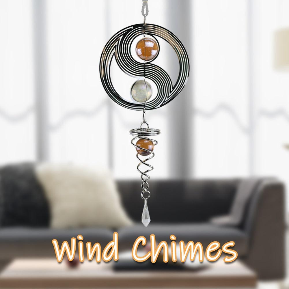 Yin-Yang Crystal Ball Wind Chime
