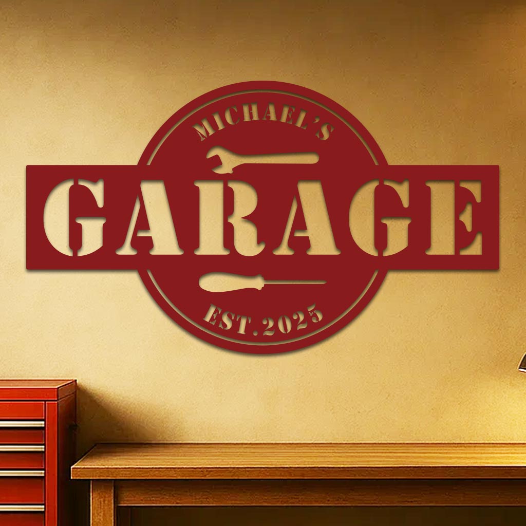 Personalized Garage Sign