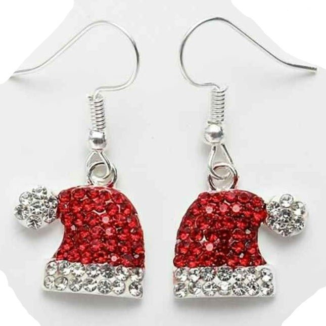 Christmas Santa Hat Earrings Fashion Hut Jewelry