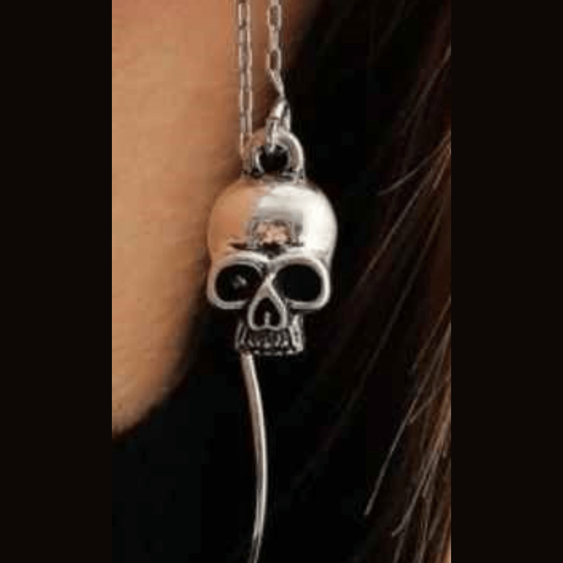 Funky Skull Threader Earrings Fashion Hut Jewelry