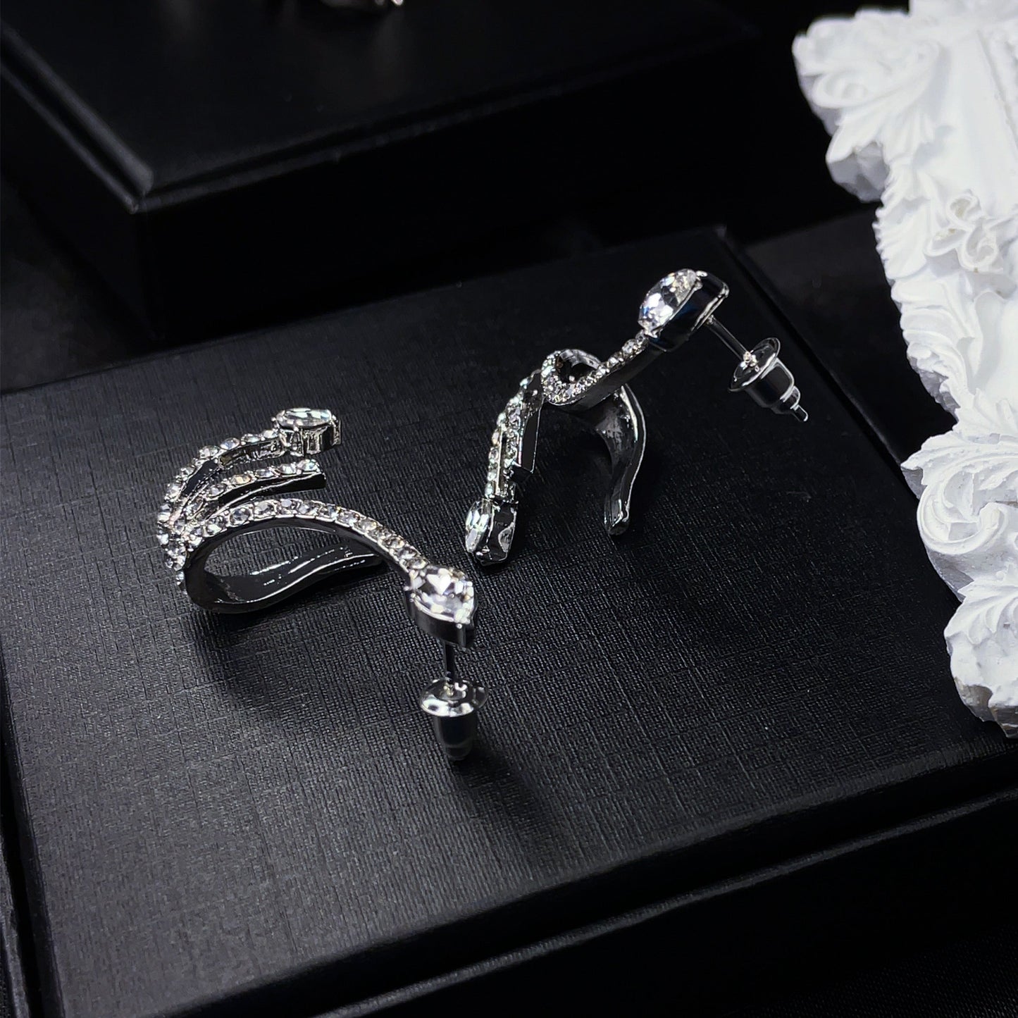 Crystal Serpent Ear Cuffs