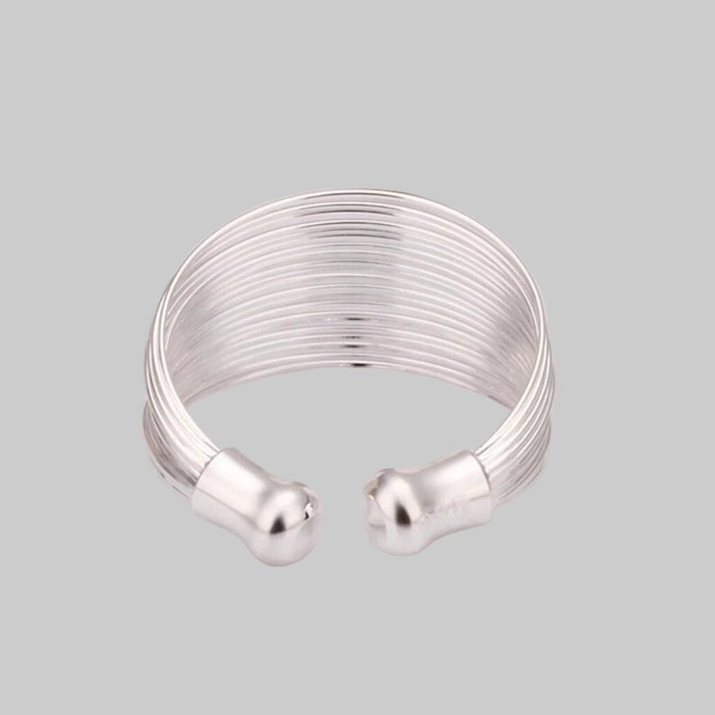 Sterling Silver Wraparound Adjustable Ring