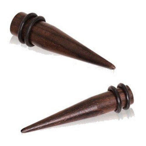 Organic Ebony Wood Taper with O-Ring | Fashion Hut Jewelry