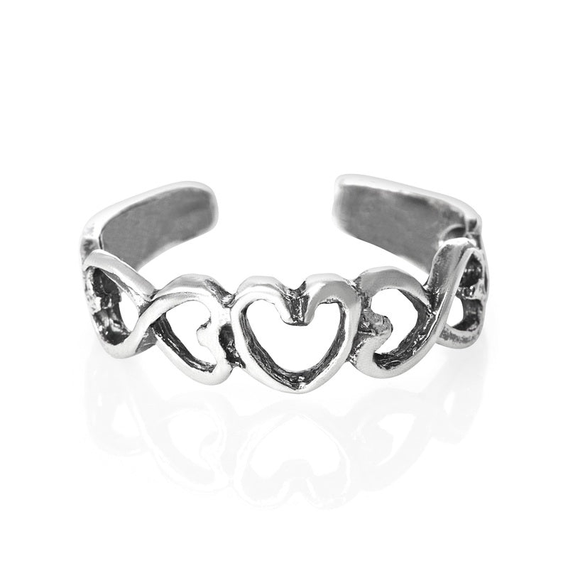 Open Hearts Toe Ring