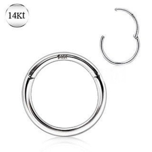 14Kt. White Gold Seamless Clicker Ring | Fashion Hut Jewelry