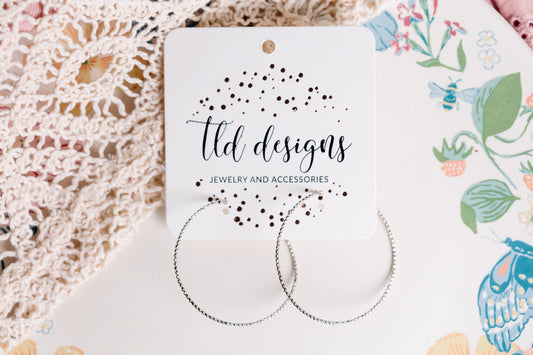 Dainty Silver Hoops