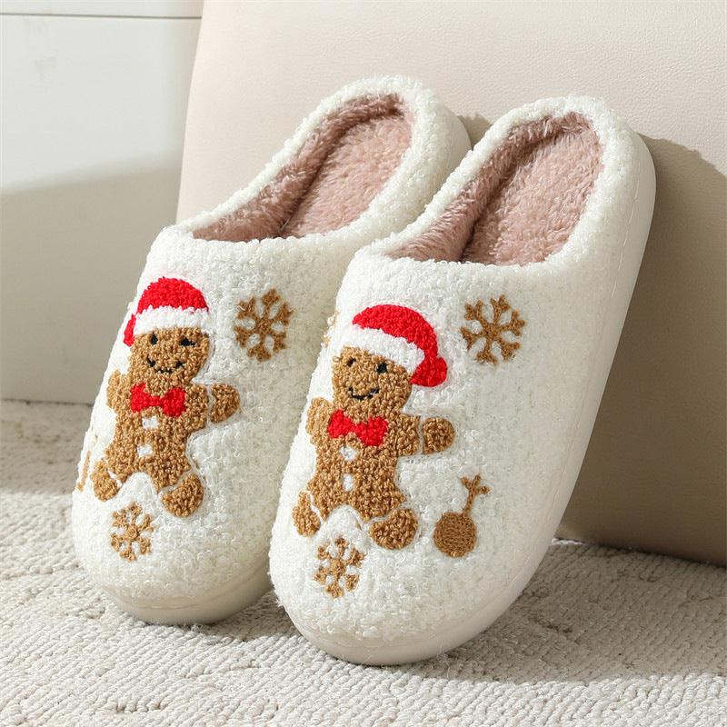 Women's Gingerbread Christmas Slippers