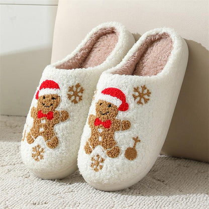 Women's Gingerbread Christmas Slippers