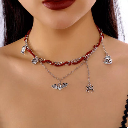 Halloween Double Layered Pendant Necklace