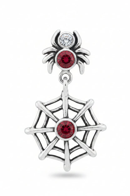 Spider and Web Navel Ring