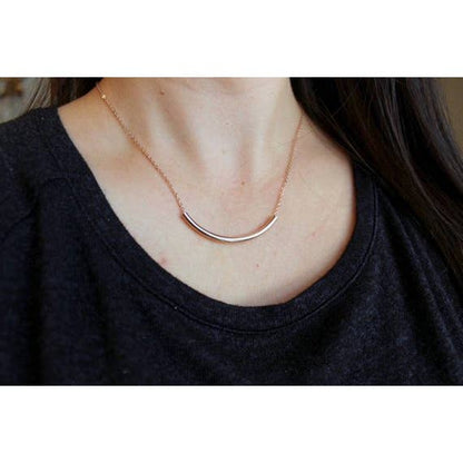 Curved Tube Necklace | Fashion Hut Jewelry