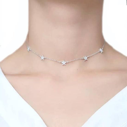 CZ Stars Choker | Fashion Hut Jewelry