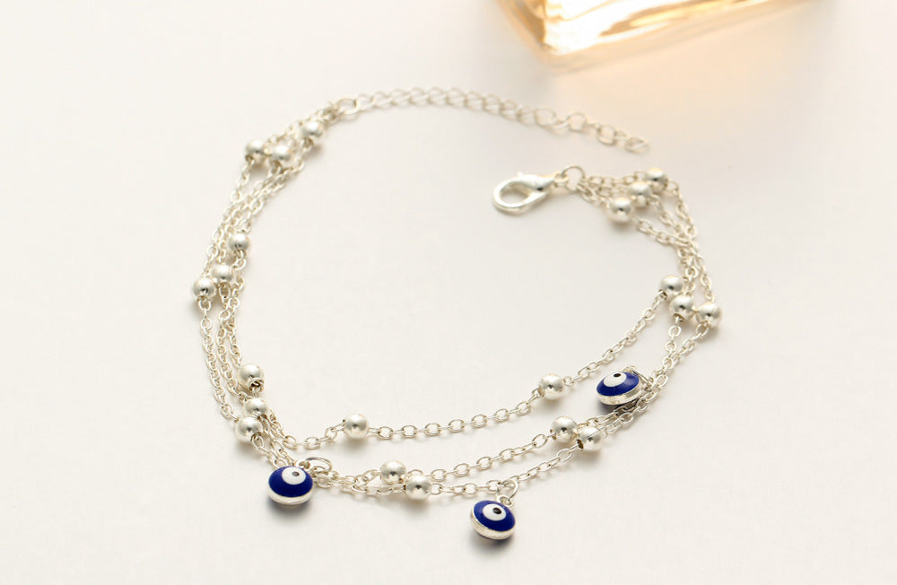 Foot jewelry bead chain beach anklet