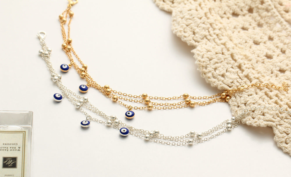 Foot jewelry bead chain beach anklet