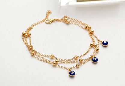 Foot jewelry bead chain beach anklet