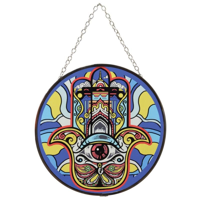 Hamsa Hand Suncatcher - Spiritual Protection & Light