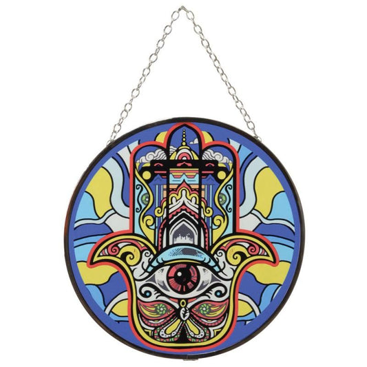 Hamsa Hand Suncatcher - Spiritual Protection & Light